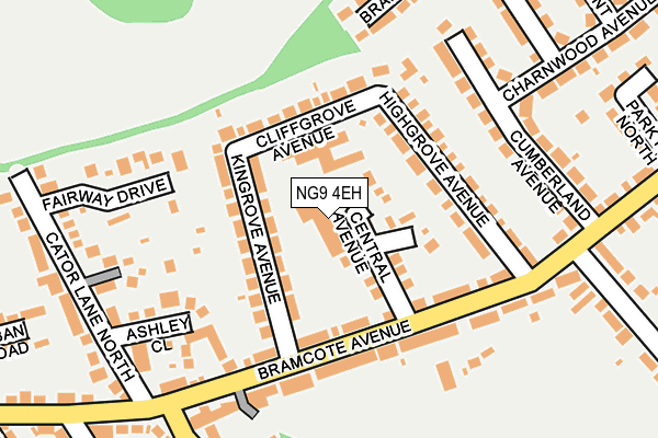 NG9 4EH map - OS OpenMap – Local (Ordnance Survey)