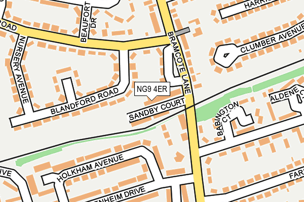 NG9 4ER map - OS OpenMap – Local (Ordnance Survey)