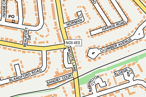 NG9 4ES map - OS OpenMap – Local (Ordnance Survey)