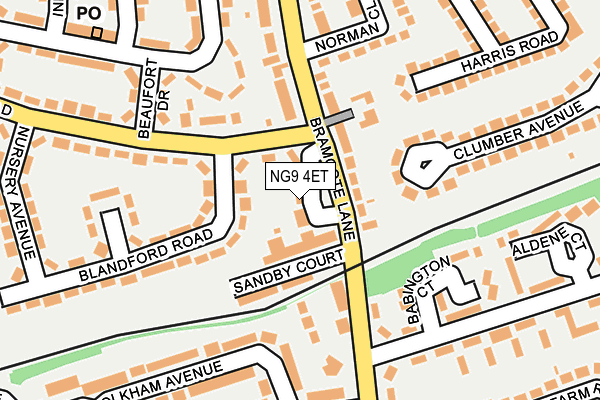 NG9 4ET map - OS OpenMap – Local (Ordnance Survey)