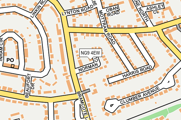 NG9 4EW map - OS OpenMap – Local (Ordnance Survey)