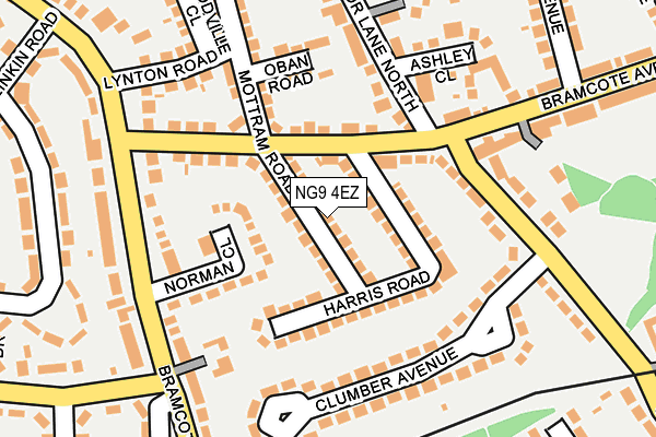 NG9 4EZ map - OS OpenMap – Local (Ordnance Survey)