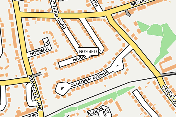 NG9 4FD map - OS OpenMap – Local (Ordnance Survey)