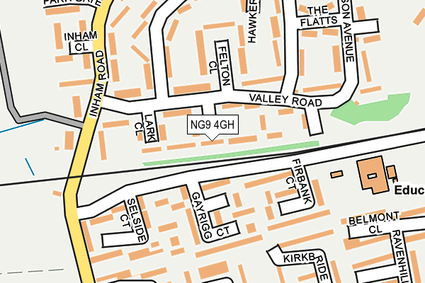NG9 4GH map - OS OpenMap – Local (Ordnance Survey)