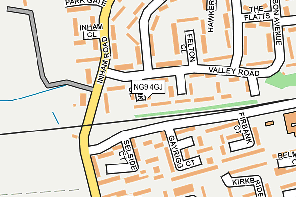 NG9 4GJ map - OS OpenMap – Local (Ordnance Survey)