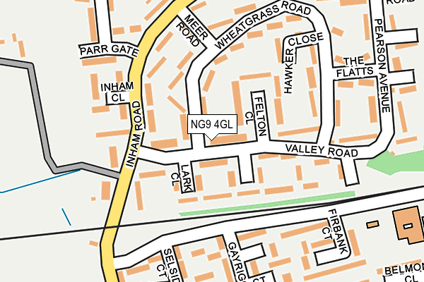 NG9 4GL map - OS OpenMap – Local (Ordnance Survey)