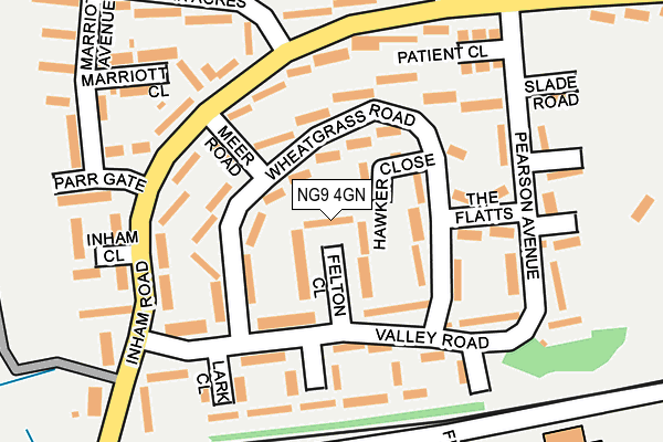 NG9 4GN map - OS OpenMap – Local (Ordnance Survey)