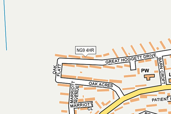 NG9 4HR map - OS OpenMap – Local (Ordnance Survey)