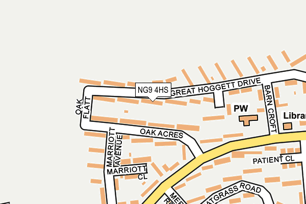 NG9 4HS map - OS OpenMap – Local (Ordnance Survey)