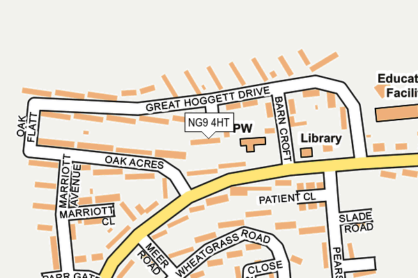 NG9 4HT map - OS OpenMap – Local (Ordnance Survey)
