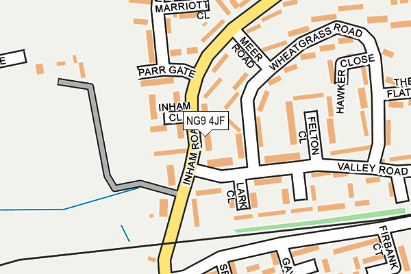 NG9 4JF map - OS OpenMap – Local (Ordnance Survey)