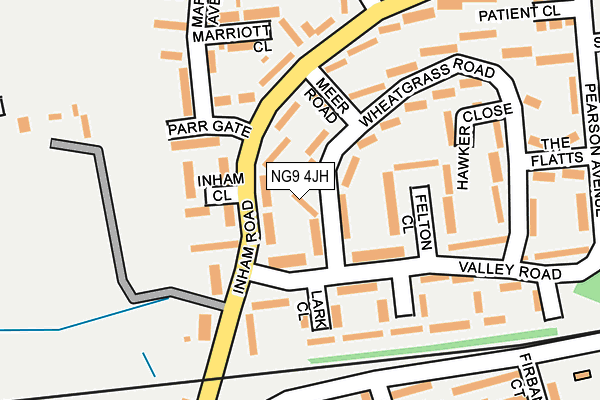 NG9 4JH map - OS OpenMap – Local (Ordnance Survey)