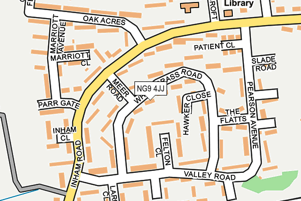 NG9 4JJ map - OS OpenMap – Local (Ordnance Survey)