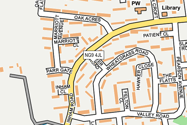 NG9 4JL map - OS OpenMap – Local (Ordnance Survey)