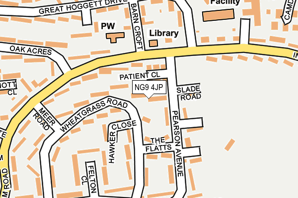 NG9 4JP map - OS OpenMap – Local (Ordnance Survey)