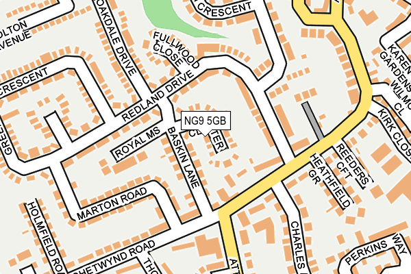 NG9 5GB map - OS OpenMap – Local (Ordnance Survey)