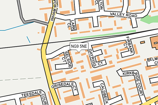 NG9 5NE map - OS OpenMap – Local (Ordnance Survey)