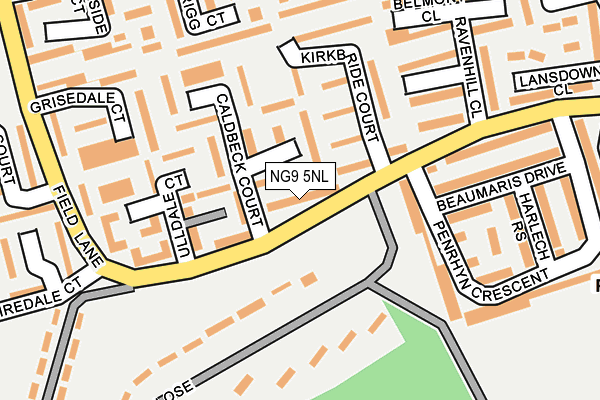 NG9 5NL map - OS OpenMap – Local (Ordnance Survey)