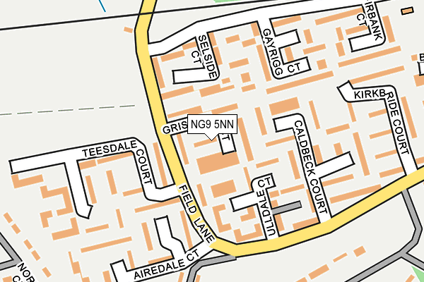 NG9 5NN map - OS OpenMap – Local (Ordnance Survey)
