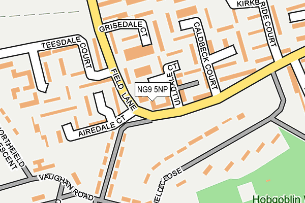 NG9 5NP map - OS OpenMap – Local (Ordnance Survey)