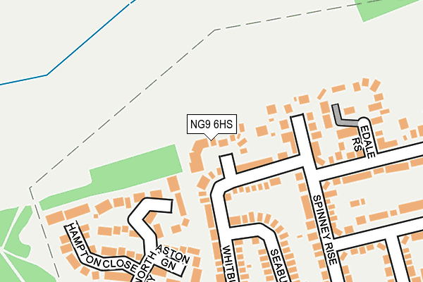 NG9 6HS map - OS OpenMap – Local (Ordnance Survey)