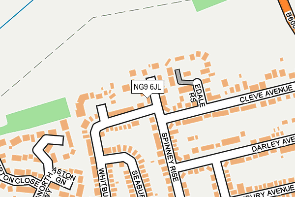 NG9 6JL map - OS OpenMap – Local (Ordnance Survey)