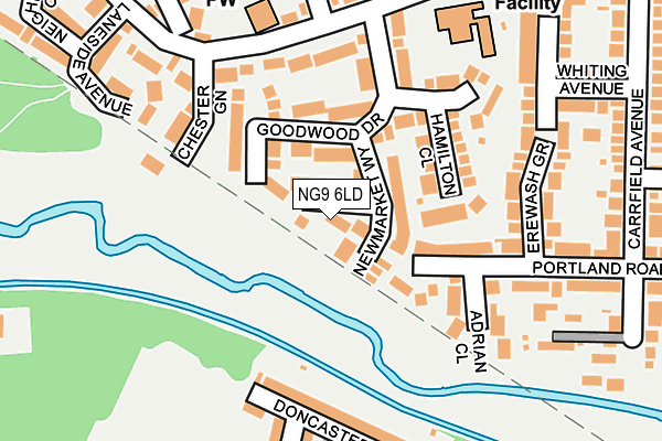 NG9 6LD map - OS OpenMap – Local (Ordnance Survey)
