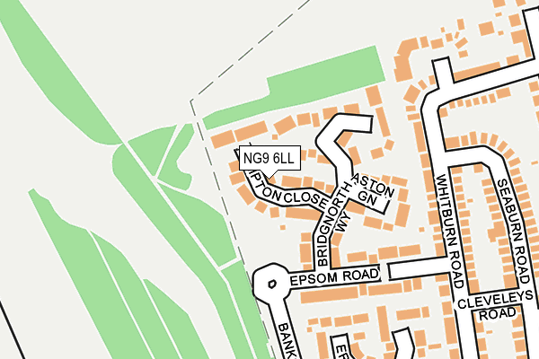 NG9 6LL map - OS OpenMap – Local (Ordnance Survey)