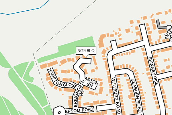 NG9 6LQ map - OS OpenMap – Local (Ordnance Survey)
