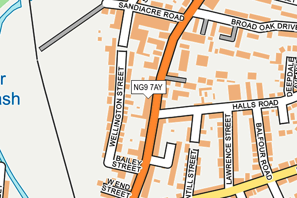 Map of HANDY WOMAN SIGNS LTD at local scale