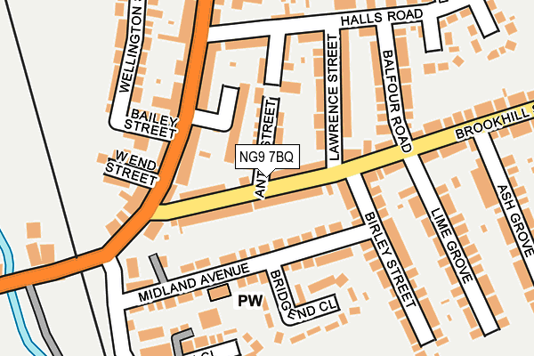 NG9 7BQ map - OS OpenMap – Local (Ordnance Survey)