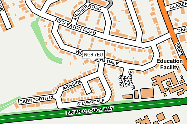 NG9 7EU map - OS OpenMap – Local (Ordnance Survey)
