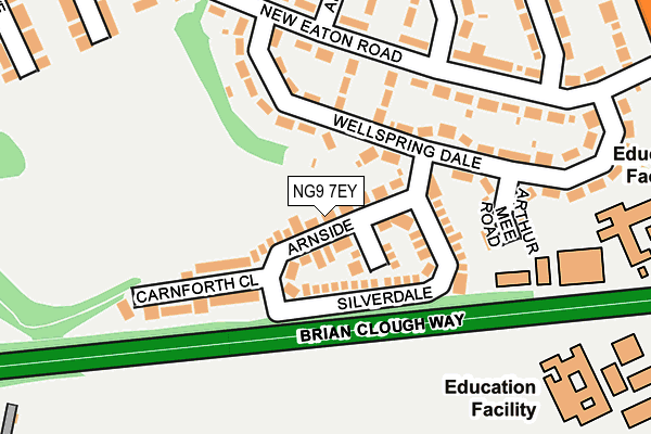 NG9 7EY map - OS OpenMap – Local (Ordnance Survey)