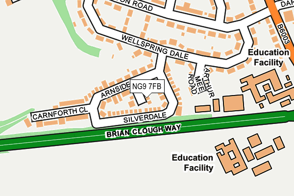 NG9 7FB map - OS OpenMap – Local (Ordnance Survey)