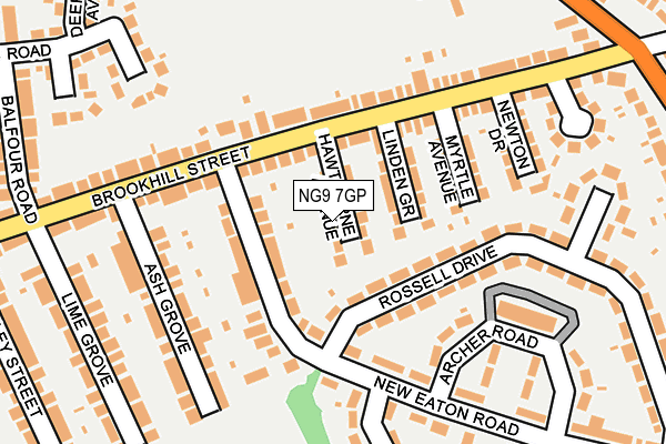NG9 7GP map - OS OpenMap – Local (Ordnance Survey)
