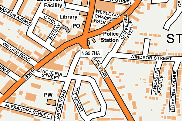 NG9 7HA map - OS OpenMap – Local (Ordnance Survey)