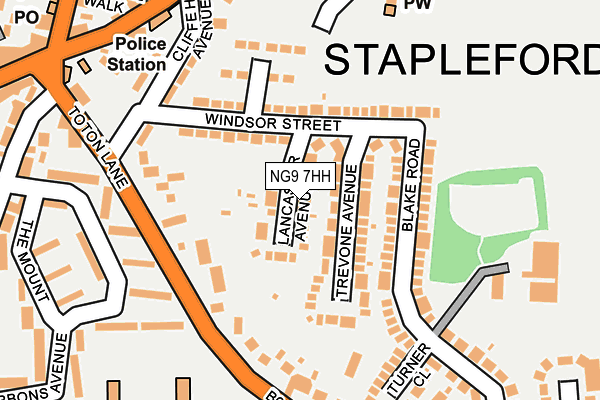 NG9 7HH map - OS OpenMap – Local (Ordnance Survey)