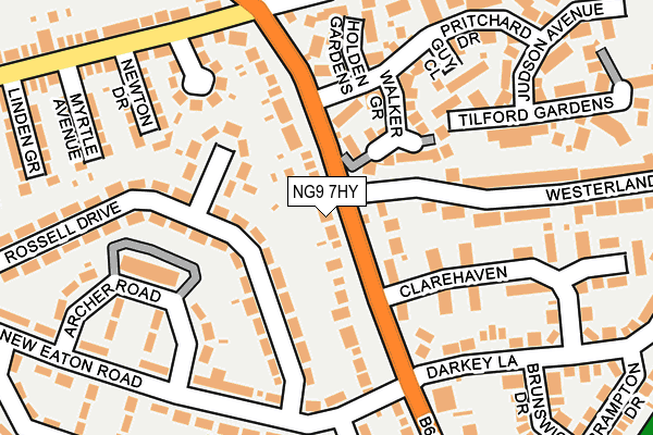 NG9 7HY map - OS OpenMap – Local (Ordnance Survey)