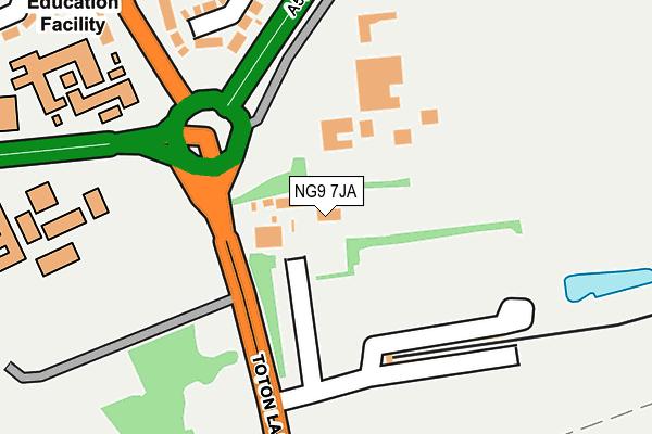NG9 7JA map - OS OpenMap – Local (Ordnance Survey)