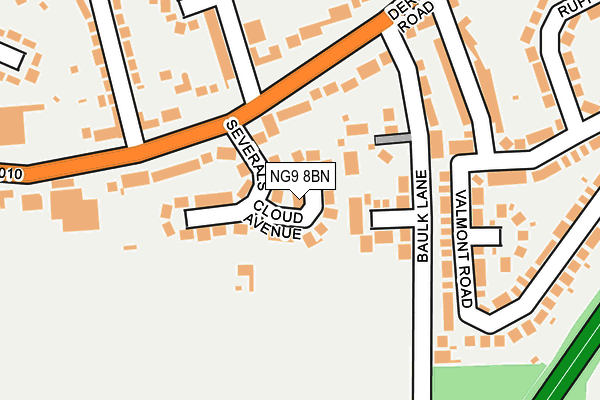 NG9 8BN map - OS OpenMap – Local (Ordnance Survey)