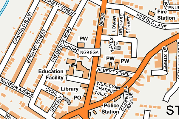 Map of POLLY AND TEAM CLEANING LTD at local scale