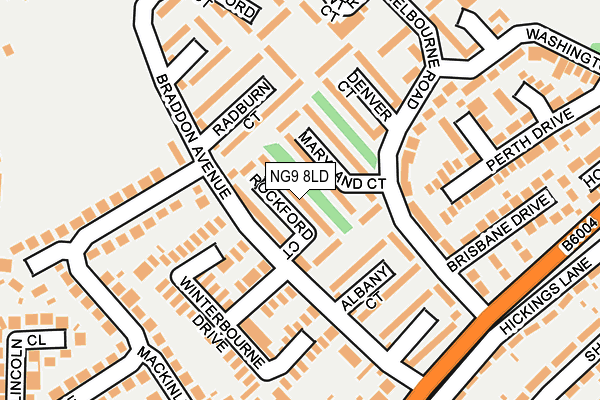 NG9 8LD map - OS OpenMap – Local (Ordnance Survey)