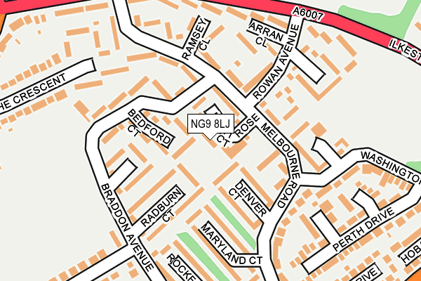 NG9 8LJ map - OS OpenMap – Local (Ordnance Survey)