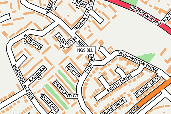NG9 8LL map - OS OpenMap – Local (Ordnance Survey)