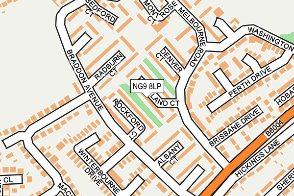 NG9 8LP map - OS OpenMap – Local (Ordnance Survey)