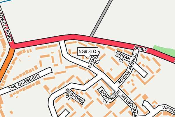 NG9 8LQ map - OS OpenMap – Local (Ordnance Survey)