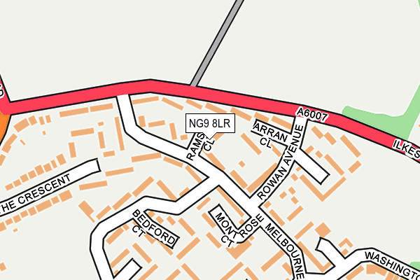 NG9 8LR map - OS OpenMap – Local (Ordnance Survey)