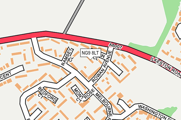 NG9 8LT map - OS OpenMap – Local (Ordnance Survey)