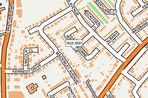 NG9 8NH map - OS OpenMap – Local (Ordnance Survey)