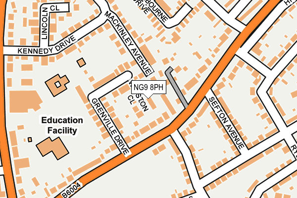 NG9 8PH map - OS OpenMap – Local (Ordnance Survey)